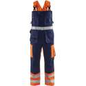 Blåkläder 2603-1860 Bretelbroek High Vis Oranje/Marineblauw maat 58