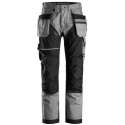 Snickers Workwear RuffWork Canvas+ Werkbroek+ met holsterzakken grijs 50