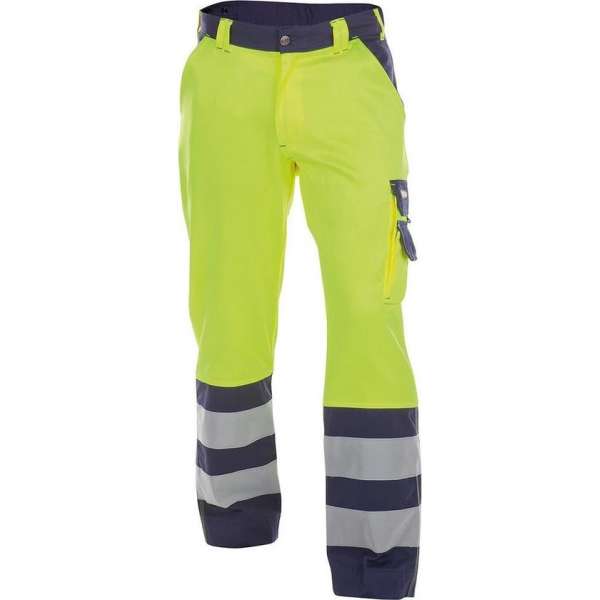 DASSY Lancaster Reflecterende Werkbroek Geel/Donkerblauw