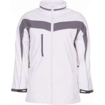 Planam softshell jas Plaline (2700) - Wit | Grijs - XL