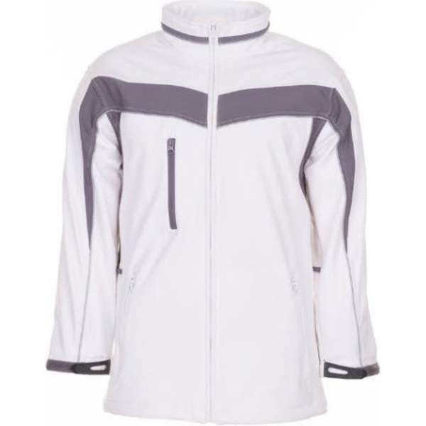 Planam softshell jas Plaline (2700) - Wit | Grijs - XL