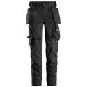 Snickers Workwear AllroundWork, Dames Stretchbroek met Holsterzakken 6247 zwart 36