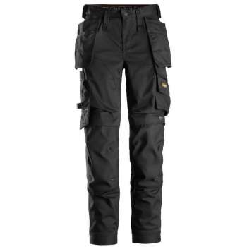 Snickers Workwear AllroundWork, Dames Stretchbroek met Holsterzakken 6247 zwart 36