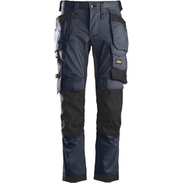 Snickers AllroundWork Stretch Werkbroek Holsterzakken 6241 - Mannen - Navy/Zwart - 54