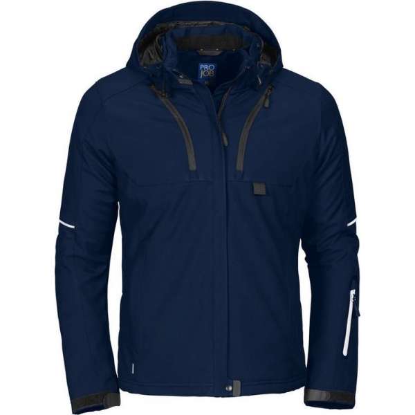 Projob 3413 Dames Softshell jas Marineblauw maat M