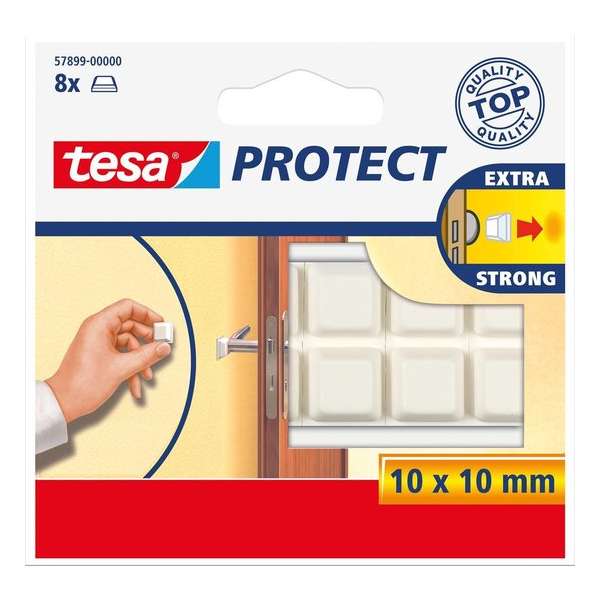 Tesa Protect Beschermblokjes - Wit - 10 x 10 mm