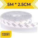 HANDY HARRY® Tochtstrip voor deuren - 5m*2.5cm - Transparant - Zelfklevende tochtwering - Tochtstopper