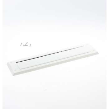 Gezu Brievenbus met klep wit 340 x 80mm