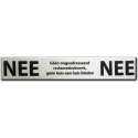 Promessa-Design – Brievenbussticker nee nee aluminium