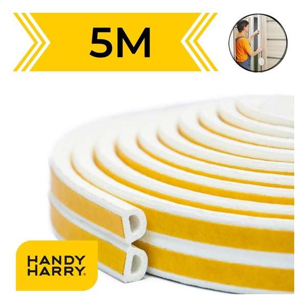 HANDY HARRY® Tochtband Zelfklevende 5 Meter - 6x9mm - Tochtstrip Schuim