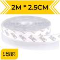 HANDY HARRY® Tochtstrip voor deuren - 2m*2.5cm - Transparant - Zelfklevende tochtwering - Tochtstopper