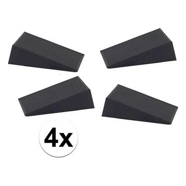 Ben Tools Deurstopper - 6x1,6x7 Cm - 4 Stuks - Rubber