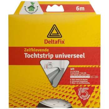 Tochtstrip Universeel Tp 6 M 9 mm Wit