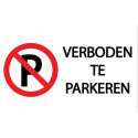 Verboden te parkeren 20x30cm