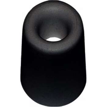 Deurbuffer / deurstopper zwart rubber 35 x 30 mm - deurstop