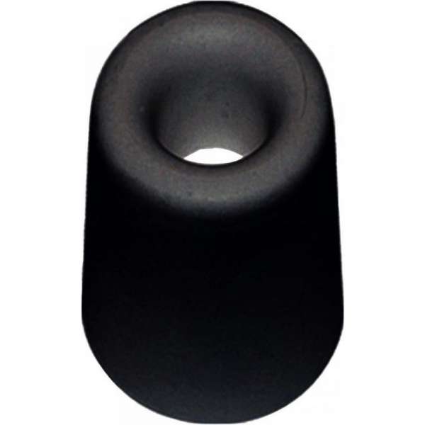 Deurbuffer / deurstopper zwart rubber 35 x 30 mm - deurstop