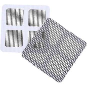 Hor Reparatie Tape - Hor Reparatie Patches - Zelfklevend - Repareer Vliegenhor - Hor Reparatie Set - 10cm  x 10cm - Grijs