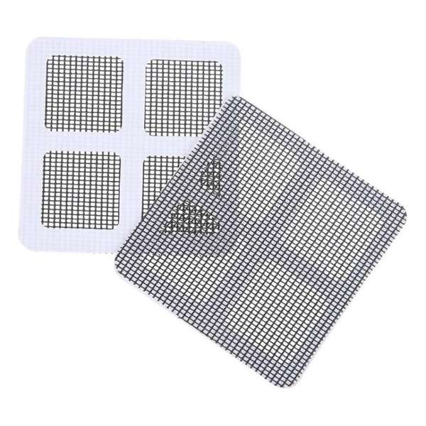 Hor Reparatie Tape - Hor Reparatie Patches - Zelfklevend - Repareer Vliegenhor - Hor Reparatie Set - 10cm  x 10cm - Grijs