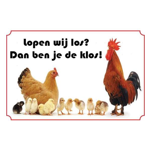 Bord kippen - Lopen wij los? Dan ben je de klos!