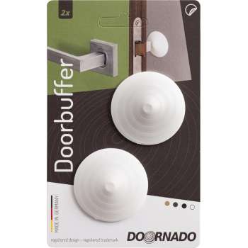 Doornado mini Deurbuffer Coco (Wit) 2 stuks