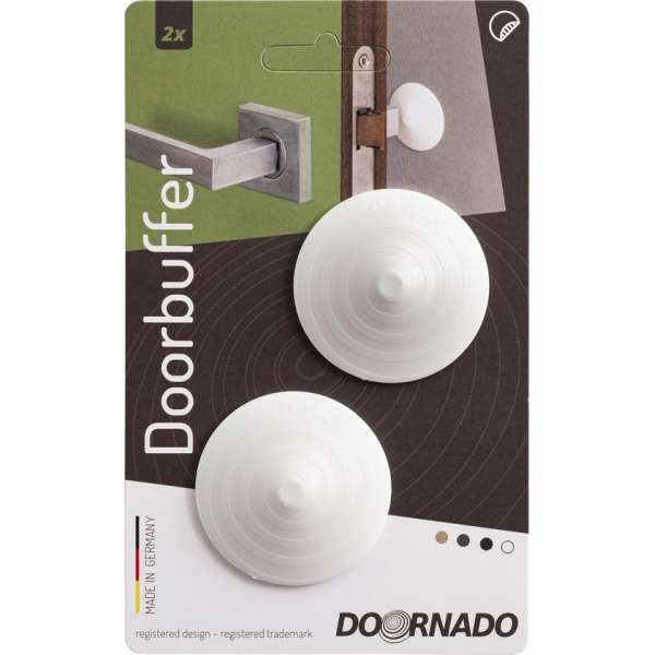 Doornado mini Deurbuffer Coco (Wit) 2 stuks