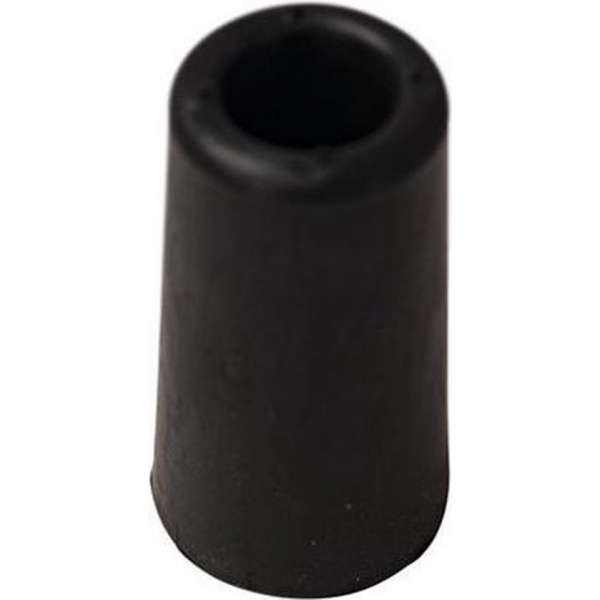 1x stuks deurstopper / deurbuffer rubber zwart 75 mm