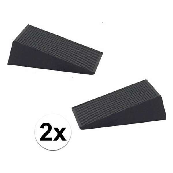 Ben Tools Deurstopper - 6x1.6x7 Cm - 2 Stuks - Rubber