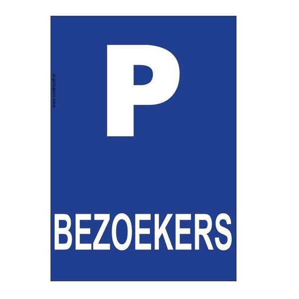 Bordje - Parkeren - Bezoekers