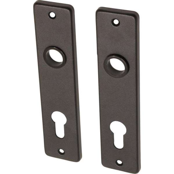 Wovar Deurschild zwart PC72 aluminium kortschild - Per set