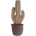 1x Deurstopper cactus paars/groen 37 cm - Huishouden - Woonaccessoires/benodigdheden - Deurstoppers/raamstoppers cactussen