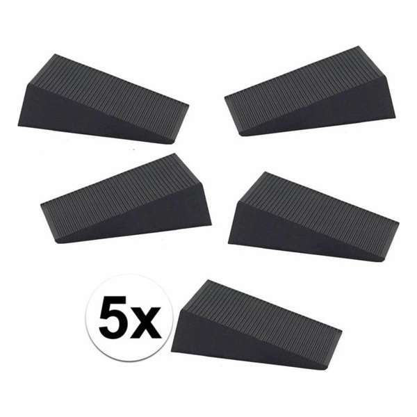 Ben Tools Deurstopper - 6x1,6x7 Cm - 5 Stuks - Rubber