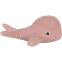 Clayre & Eef Deurstopper Walvis 37*34*15 cm Roze Polyester Deurklem Deurwig