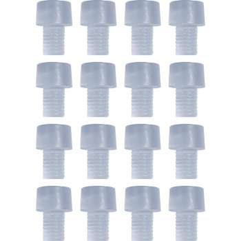 Set van 150 pvc dopjes, buffers, deurdempers (type 4, transparant, 6 mm)