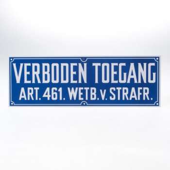 Bord verboden toegang PVC (Prijs per 2 stuks)