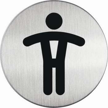 Infobord pictogram Durable 4905 wc heren rond 83Mm