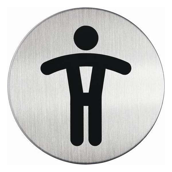 Infobord pictogram Durable 4905 wc heren rond 83Mm