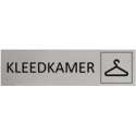 Aluminium Deurbordje Kleedkamer 165x45mm met tape