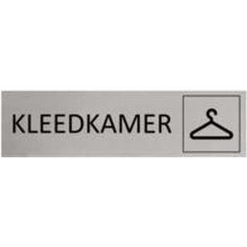 Aluminium Deurbordje Kleedkamer 165x45mm met tape