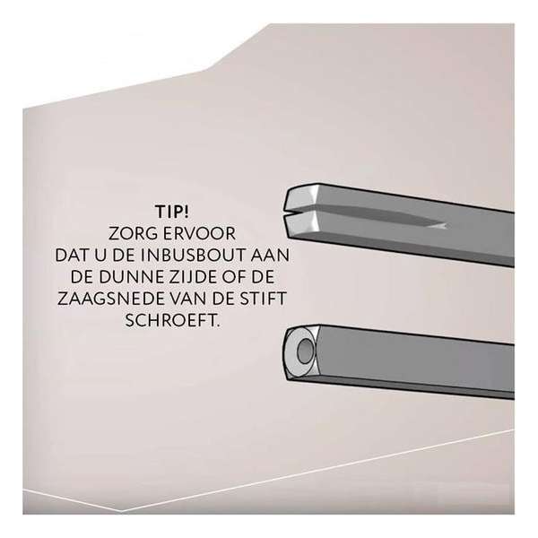 Hoppe krukstift 8x170 dd 110mm snelstift