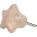 Clayre & Eef Deurknop 4*3*4 cm Roze Keramiek Meubelknop