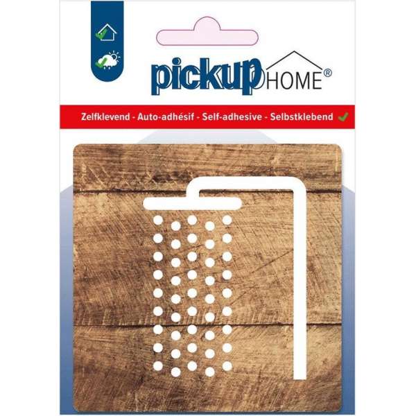 Pickup Douche hout - 90x90 mm Pictogram Route Acryl