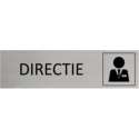 Aluminium Deurbordje Directie 165x45mm met tape