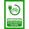 Bordje - Oplaadpunt elektrische fietsen 21x30cm