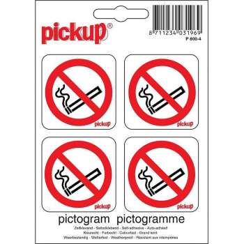 Pickup Mini Pictogram 4,7x4,7 cm - Verboden te roken