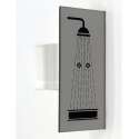 Douche Deurbordje pictogram helder acrylaat - 6 cm x 13 cm - Promessa-Design.