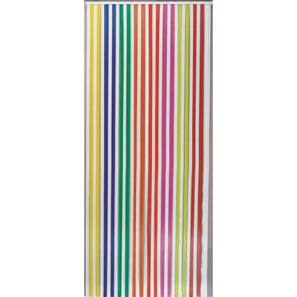 Jekra Vliegengordijn/deurgordijn - Linten - Multicolor/Wit - 90x220 cm