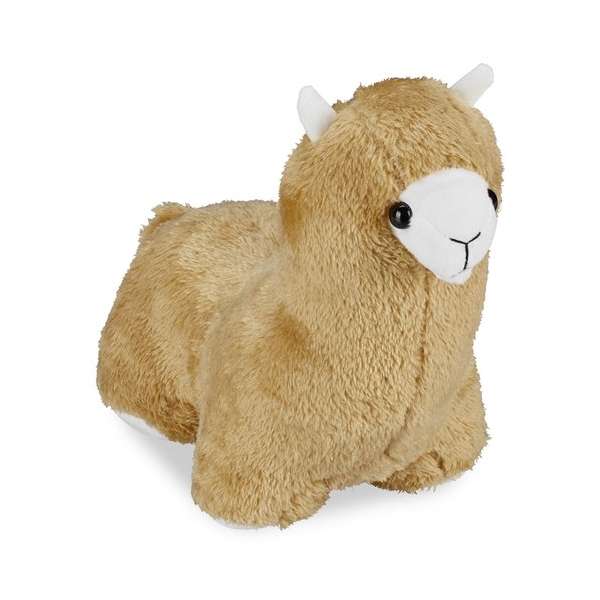 Relaxdays deurstopper lama - dieren deurstop - deurbuffer - stof - alpaca - decoratie