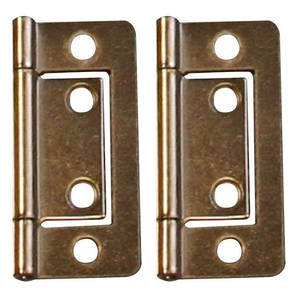 Qlinq Meubelscharnier Opleg - Vernikkeld - 50 x 25 mm - 2 Stuks