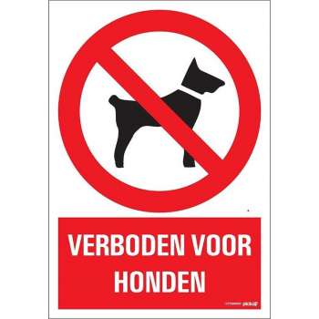 Pickup bord 23x33 cm Combinatie - Verboden voor honden