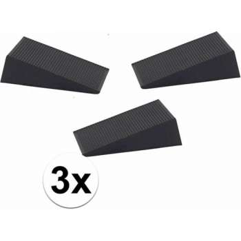 Ben Tools Deurstopper - 6x1,6x7 Cm - 3 Stuks - Rubber